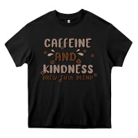 Black caffeine & kindness Heavy Core Tee - MaliasSmallBusiness