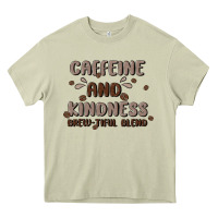 Mossy caffeine & kindness Heavy Core Tee - MaliasSmallBusiness
