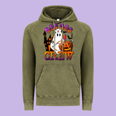 Boo Boo Crew Nurse Vintage Hoodie Designed By Lillyallendesigns
