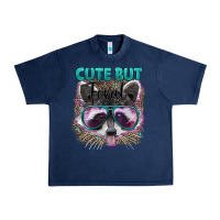 Navy cute but feral Urban Heavy Tee - Artiststas