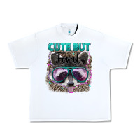 White cute but feral Urban Heavy Tee - Artiststas