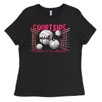 Black volleyball mom Ladies Tee - MaliasSmallBusiness