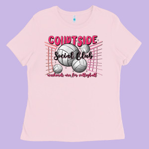Volleyball Mom Ladies Tee Designed By Maliassmallbusiness