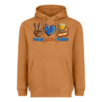 Meerkat Peace Love Hotdog Heavyweight Hoodie - BundleAndBundleShop