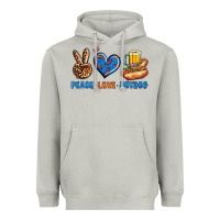 Moon Dust Peace Love Hotdog Heavyweight Hoodie - BundleAndBundleShop