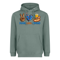 Sage Peace Love Hotdog Heavyweight Hoodie - BundleAndBundleShop