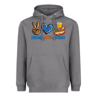 Storm Peace Love Hotdog Heavyweight Hoodie - BundleAndBundleShop