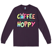 Plum coffee makes me hoppy easter Long Sleeve Tee - Jasminsmagicworld