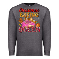 Charcoal Heather christmas baking queen Premium Sweatshirt - FaDigitalArtStudio
