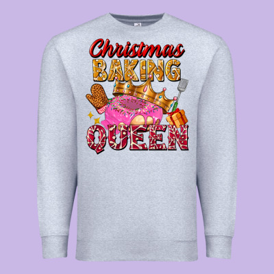 Christmas Baking Queen Premium Sweatshirt Designed By Fadigitalartstudio