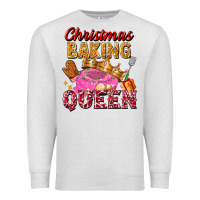 Oatmeal Heather christmas baking queen Premium Sweatshirt - FaDigitalArtStudio