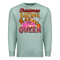 Seafoam christmas baking queen Premium Sweatshirt - FaDigitalArtStudio