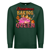 Sports Green christmas baking queen Premium Sweatshirt - FaDigitalArtStudio