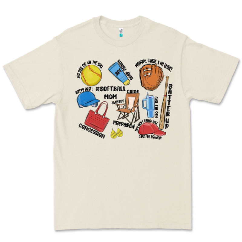 Softball Mom Premium Tee by MaliasSmallBusiness | Teevron