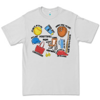 Dove Grey softball mom Premium Tee - MaliasSmallBusiness