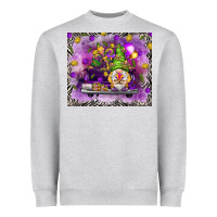 Heather Grey gnome on the truck tumbler hjf Heavyweight Sweatshirt - HowdyJamesFarm