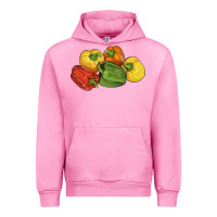 Fuchsia Pink Peppers Urban Hoodie - LillyAllenDesigns