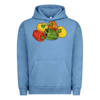 Pigment Pebble Blue Peppers Urban Hoodie - LillyAllenDesigns