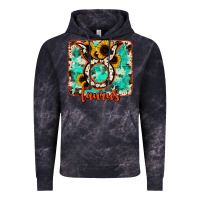 Cloud Black taurus turquoise cowhide Vintage Hoodie - RanaPortraitStore