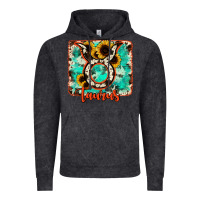 Vintage Black taurus turquoise cowhide Vintage Hoodie - RanaPortraitStore