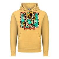 Vintage Mustard taurus turquoise cowhide Vintage Hoodie - RanaPortraitStore