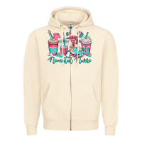 Sandshell nicu neonatal nurse coffee cups Zipper Hoodie - OliviaCreatesArt