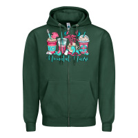 Sports Green nicu neonatal nurse coffee cups Zipper Hoodie - OliviaCreatesArt