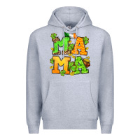 Heather Grey St. Patrick's Day mama Premium Hoodie - OliviaCreatesArt
