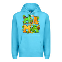 Ocean Blue St. Patrick's Day mama Premium Hoodie - OliviaCreatesArt