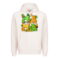 Pale Pink St. Patrick's Day mama Premium Hoodie - OliviaCreatesArt