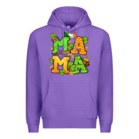 Purple St. Patrick's Day mama Premium Hoodie - OliviaCreatesArt