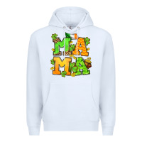 White St. Patrick's Day mama Premium Hoodie - OliviaCreatesArt