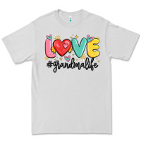 Dove Grey love grandma life Premium Tee - MaliasSmallBusiness