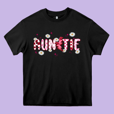 Auntie Heavy Core Tee Designed By Maliassmallbusiness