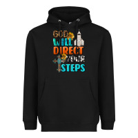 Black God Will Direct Your Steps Heavyweight Hoodie - BundleAndBundleShop
