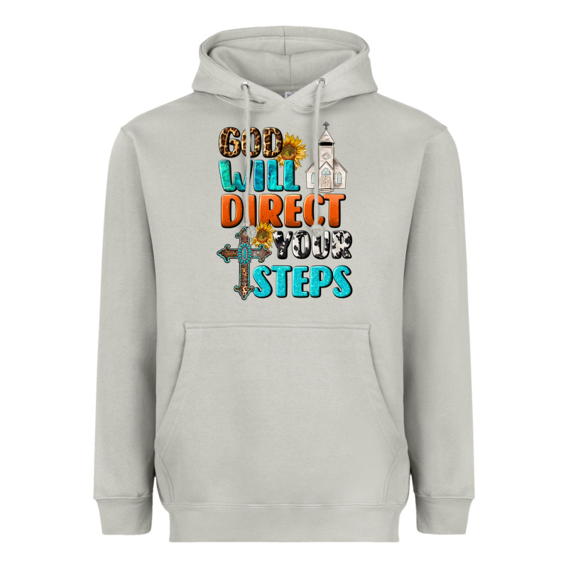God Will Direct Your Steps Heavyweight Hoodie by BundleAndBundleShop | Teevron