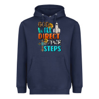Navy God Will Direct Your Steps Heavyweight Hoodie - BundleAndBundleShop