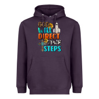 Plum God Will Direct Your Steps Heavyweight Hoodie - BundleAndBundleShop
