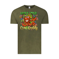 Vintage Olive Who's your craw daddy Mardi Gras Vintage Tee - LillyAllenDesigns