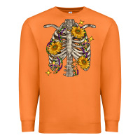 Carrot mardi gras chest sunflowers skeleton Premium Sweatshirt - FaDigitalArtStudio
