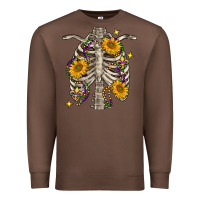 Chestnut mardi gras chest sunflowers skeleton Premium Sweatshirt - FaDigitalArtStudio