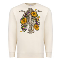 Sandshell mardi gras chest sunflowers skeleton Premium Sweatshirt - FaDigitalArtStudio