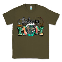 Army Green fishing mom Classic Tee - LillyAllenDesigns