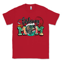 Red fishing mom Classic Tee - LillyAllenDesigns