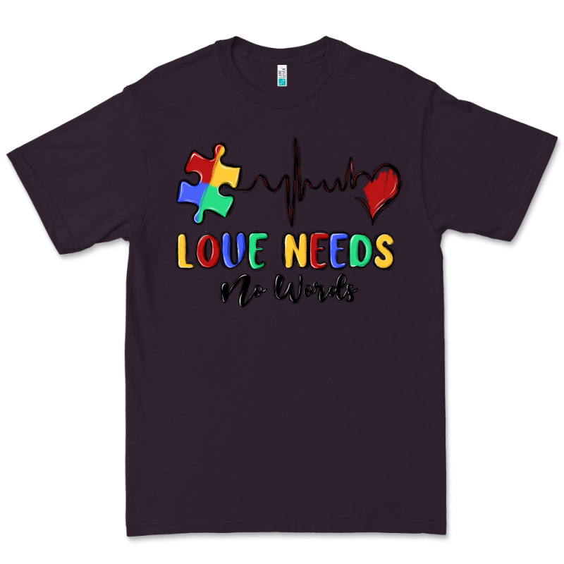Love Needs No Words Premium Tee by MaliasSmallBusiness | Teevron
