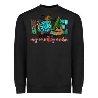 Black Western love my country music Heavyweight Sweatshirt - HowdyJamesFarm