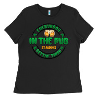 Black everybody in the pub getting tipsy Ladies Tee - MaliasSmallBusiness