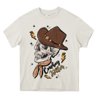 Cream cowboy killer Heavy Core Tee - MaliasSmallBusiness