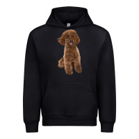Black Poodles Dog lllustrations Urban Hoodie - LillyAllenDesigns