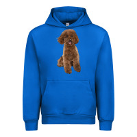 Cobalt Poodles Dog lllustrations Urban Hoodie - LillyAllenDesigns